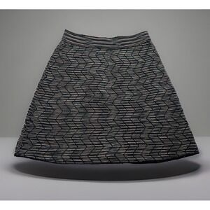 Vintage Missoni Chevron Knit Mini/Midi Skirt - Size 44 (M)‎ Wool Space-Dye *EUC